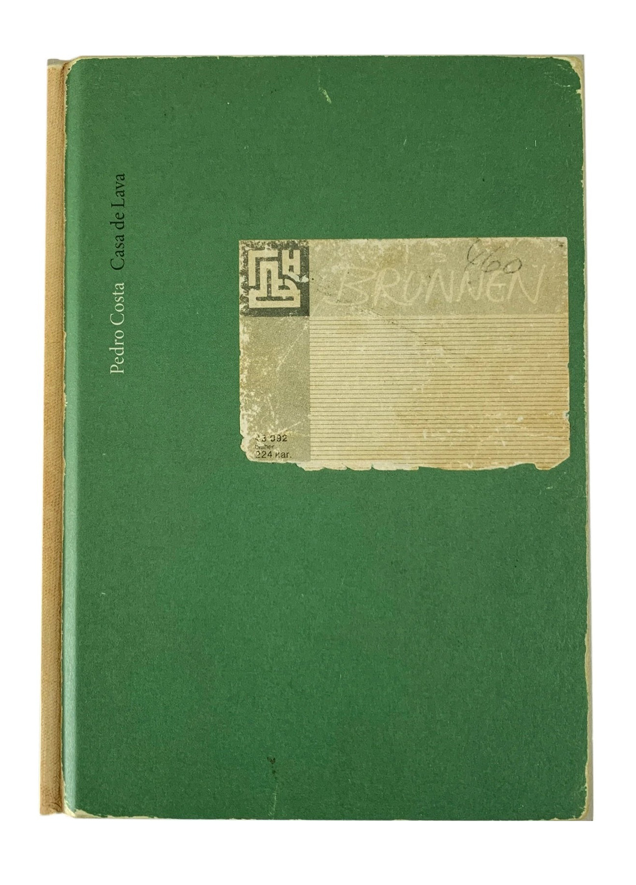 Pedro Costa, Casa de Lava - Caderno